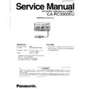Panasonic CQ-RC300EU Service Manual