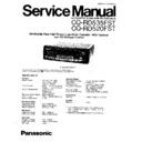Panasonic CQ-RD535FST, CQ-RD520FST Service Manual