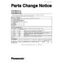 cq-rg131u, cq-rg131w service manual parts change notice