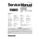 Panasonic CQ-RG133W, CQ-RG133WJ Service Manual