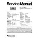 Panasonic CQ-VX1300W (serv.man2) Service Manual