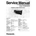 Panasonic CQ-VX303EW Service Manual