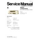 Panasonic CX-BM3090AA Service Manual