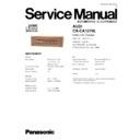 Panasonic CX-CA1270L Service Manual