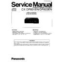 Panasonic CX-DP801EN, CX-DP803EN Service Manual