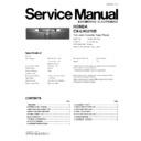 Panasonic CX-LH0270B (serv.man2) Service Manual