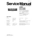 Panasonic CX-LH1260B, CX-LH1261B Service Manual