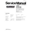 Panasonic CX-LH5160B, CX-LH5161B Service Manual