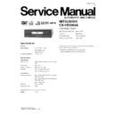 Panasonic CX-VB0360A Service Manual