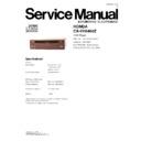 Panasonic CX-VH8460Z Service Manual
