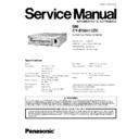 Panasonic CY-BG8013ZC Service Manual