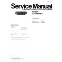 Panasonic CY-CM4592F Service Manual