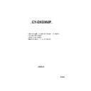 Panasonic CY-DXD362P Service Manual