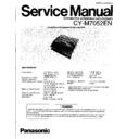 Panasonic CY-M7052EN Service Manual