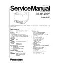 Panasonic BT-H1490Y Service Manual