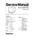 Panasonic BT-S1050Y, BT-S1050YG Service Manual