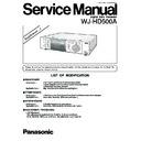 Panasonic WJ-HD500A Service Manual Supplement