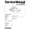 Panasonic WJ-HDB502E Service Manual