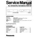 Panasonic WJ-HDE500B, WJ-HDE505B, WJ-HDE510B Service Manual