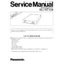 Panasonic WJ-NT104 (serv.man2) Service Manual Supplement