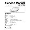 Panasonic WJ-NT104 Service Manual