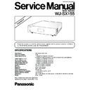 Panasonic WJ-SX155 Service Manual Simplified