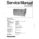 Panasonic WJ-SX550 (serv.man3) Service Manual