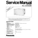 Panasonic WJ-SX550B Service Manual Simplified
