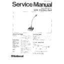 wr-150nl, wr-150nh service manual