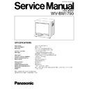 Panasonic WV-BM1790 Service Manual