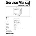 Panasonic WV-BM1790CH Service Manual