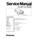 wv-bp140 service manual