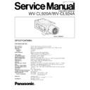 Panasonic WV-CL920A, WV-CL924A Service Manual