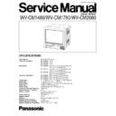 Panasonic WV-CM1480, WV-CM1780, WV-CM2080 Service Manual