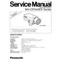 Panasonic WV-CP240EX Service Manual Simplified