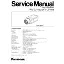 Panasonic WV-CP460, WV-CP464 Service Manual