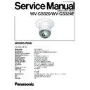 Panasonic WV-CS320, WV-CS324E Service Manual