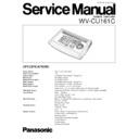 Panasonic WV-CU161C Service Manual