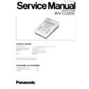 Panasonic WV-CU20E Service Manual