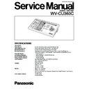 Panasonic WV-CU360C Service Manual