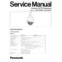 Panasonic WV-CW970, WV-CW974 Service Manual