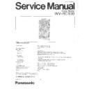 Panasonic WV-RC150 Service Manual