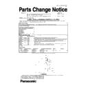 Panasonic DMC-GH3EE, DMC-GH3HEE Service Manual Parts change notice
