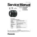 Panasonic H-ES045PP, H-ES045E, H-ES045GK Service Manual