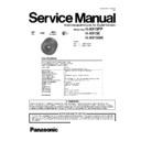 Panasonic H-X015PP, H-X015E, H-X015GK Service Manual