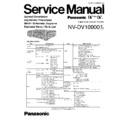 Panasonic NV-DV10000B, NV-DV10000EC Service Manual