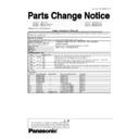 Panasonic DMP-B15PP, DMP-B15EB, DMP-B15EE, DMP-B15EG, DMP-B15GA, DMP-B15GN Service Manual Parts change notice