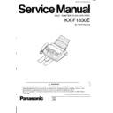 Panasonic KX-F1830E Service Manual