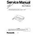 Panasonic KX-F580LS Service Manual Simplified