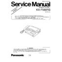 Panasonic KX-F580RS Service Manual Simplified